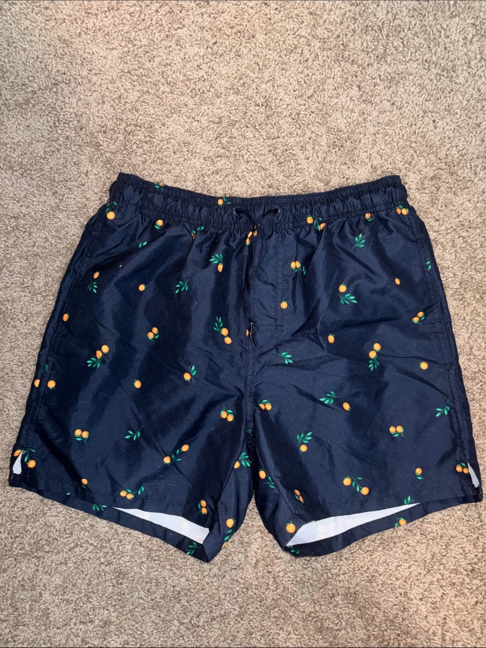 Men's Old Navy Orange Print Swim Shorts